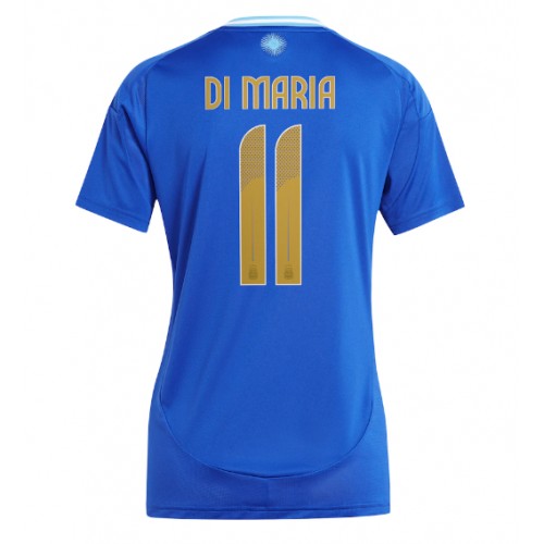 Maglia Calcio Argentina Angel Di Maria #11 Seconda Divisa Donna Copa America 2024 Manica Corta